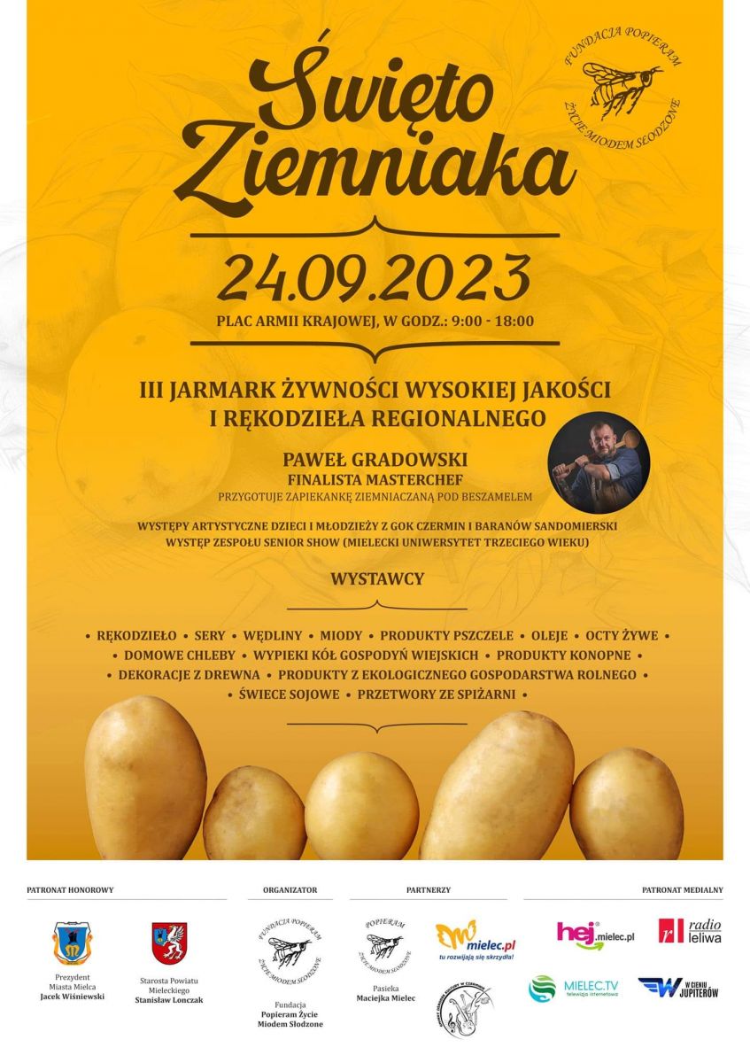 Plakat Święta ziemniaka 24.09.2023